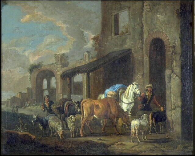 Retour du troupeau à l'étable