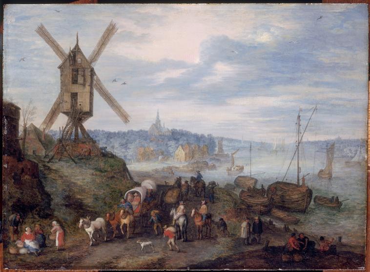 Paysage au moulin
