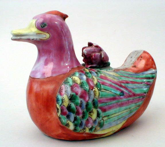 Théière en forme de canard mandarin