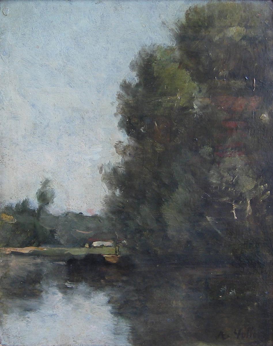 Paysage au bord de l'eau ; Paysage et rivière (autre titre)