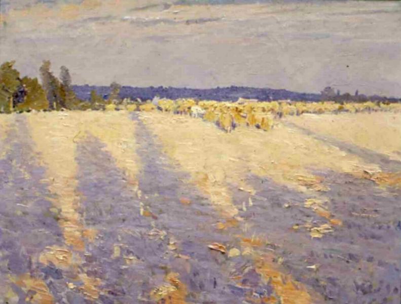 Paysage avec moutons ; Paysage avec moutons près de Gesny-aux-Vignes (autre titre)