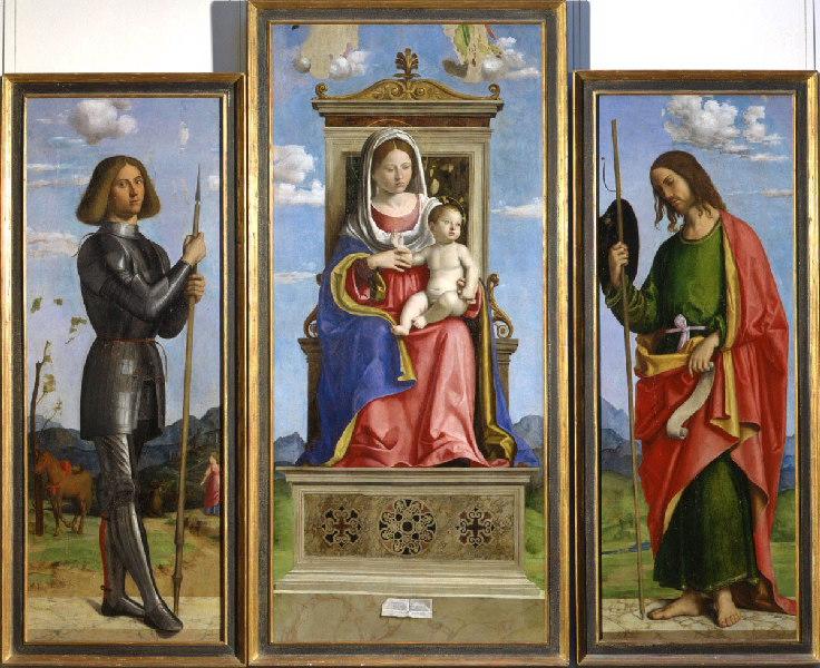La Vierge à l'Enfant entre saint Georges et saint Jacques
