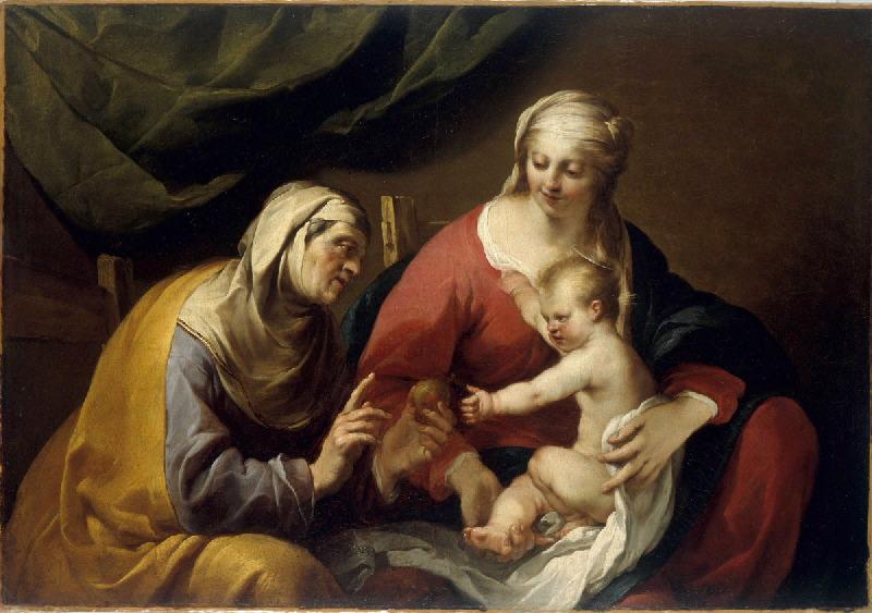 La Vierge et l'Enfant avec sainte Anne à la pomme