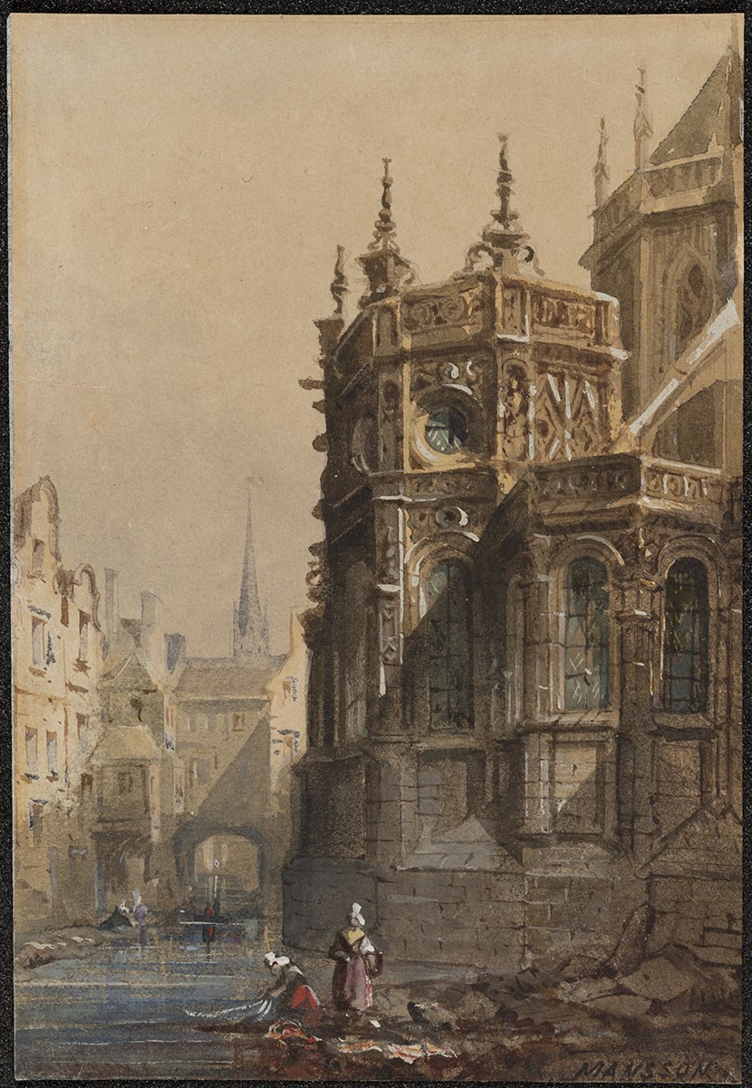 Vue de l'abside de l'église Saint-Pierre de Caen