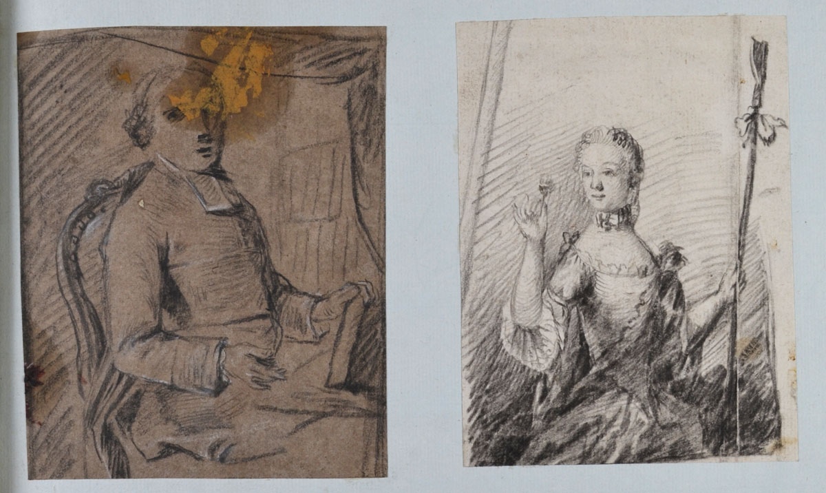 Étude pour le portrait d'un abbé assis