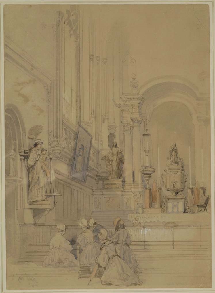 Vue du choeur de l'église Saint-Jean de Caen