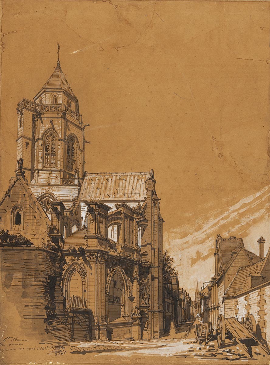 Vue de l'église Saint-Étienne-le-Vieux