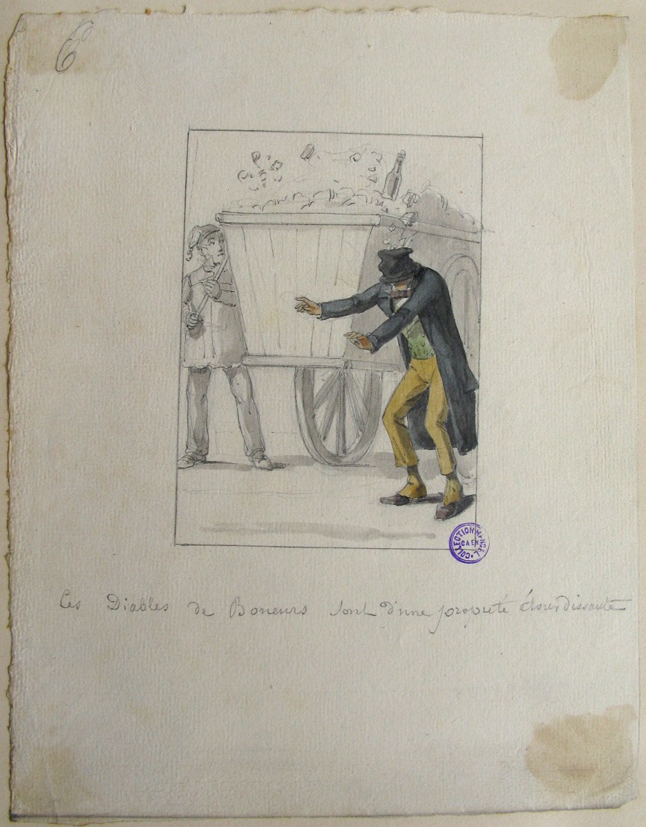 6. Ces diables de boneurs sont d'une propreté étourdissante ; M. Guignon, ou le voyage d'un habitant de Ruffec de Paris (titre factice de la série)