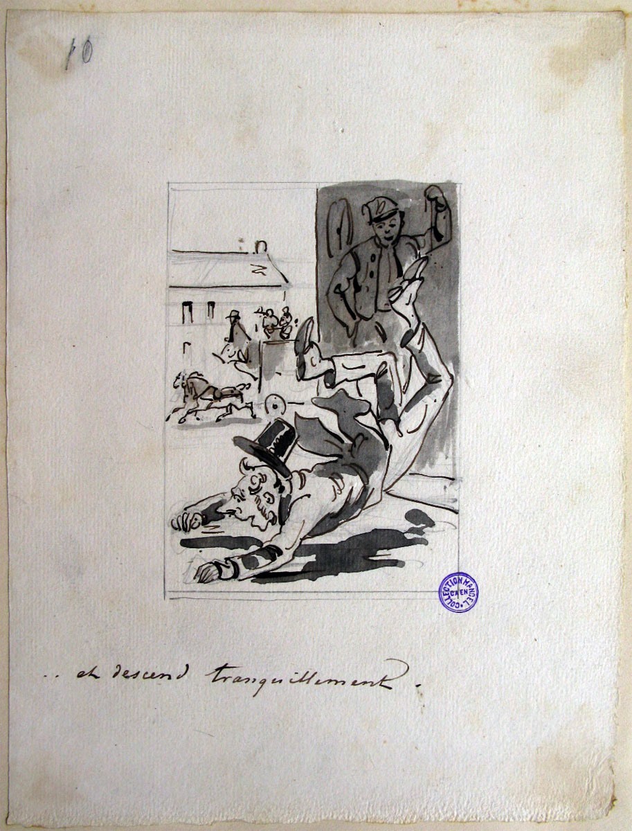 10. Et descend tranquillement ; M. Guignon, ou le voyage d'un habitant de Ruffec de Paris (titre factice de la série)