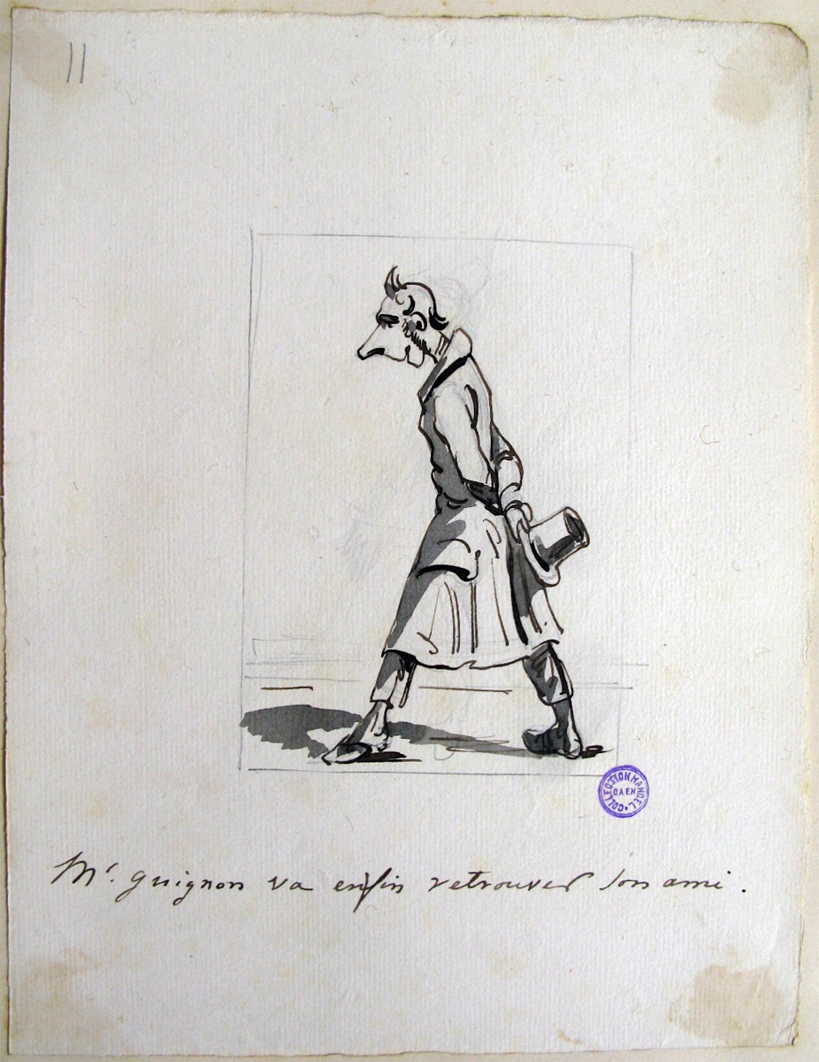 11. M. Guignon va enfin retrouver son ami ; M. Guignon, ou le voyage d'un habitant de Ruffec de Paris (titre factice de la série)