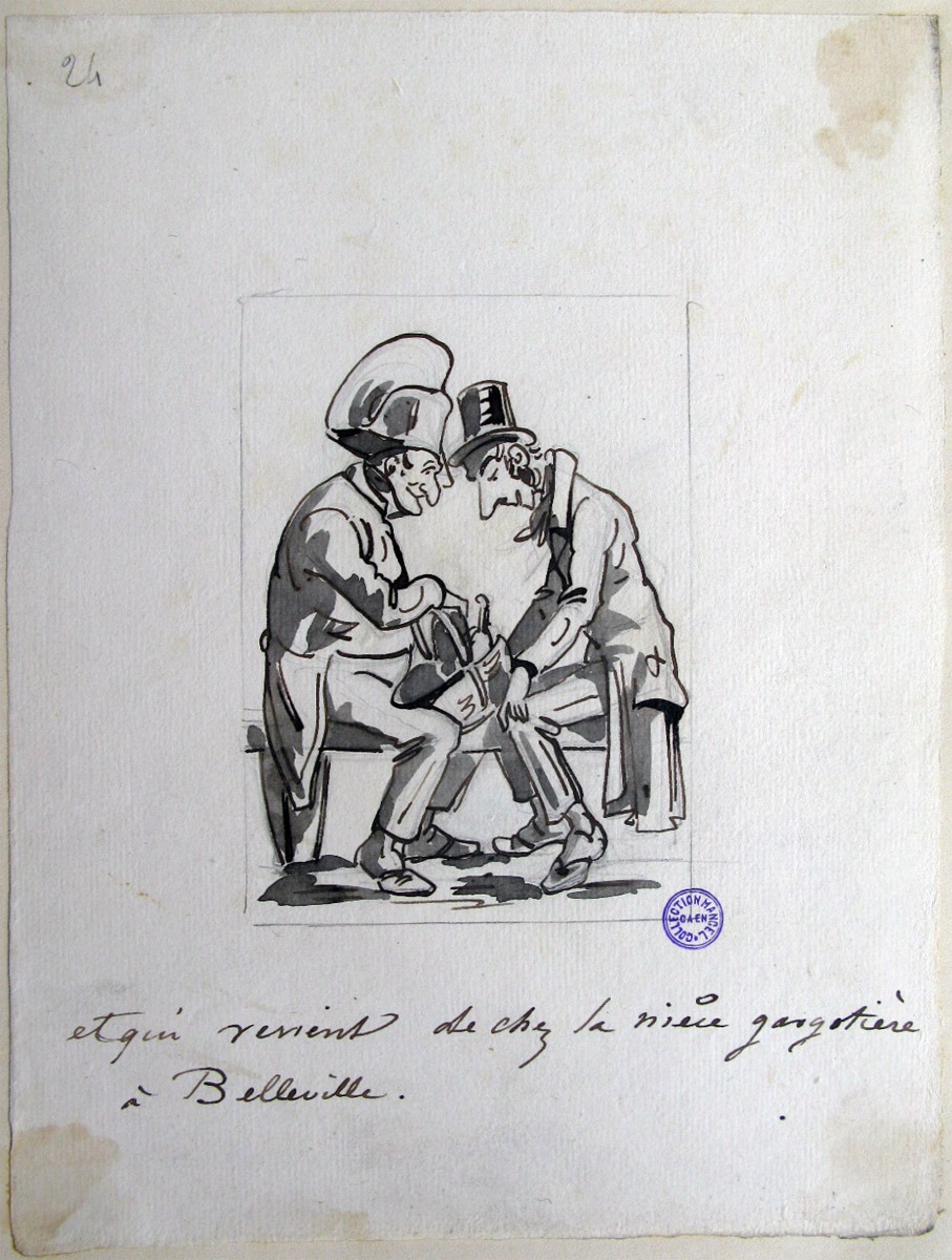 24. Et qui revient de chez sa nièce gargotière à Belleville ; M. Guignon, ou le voyage d'un habitant de Ruffec de Paris (titre factice de la série)
