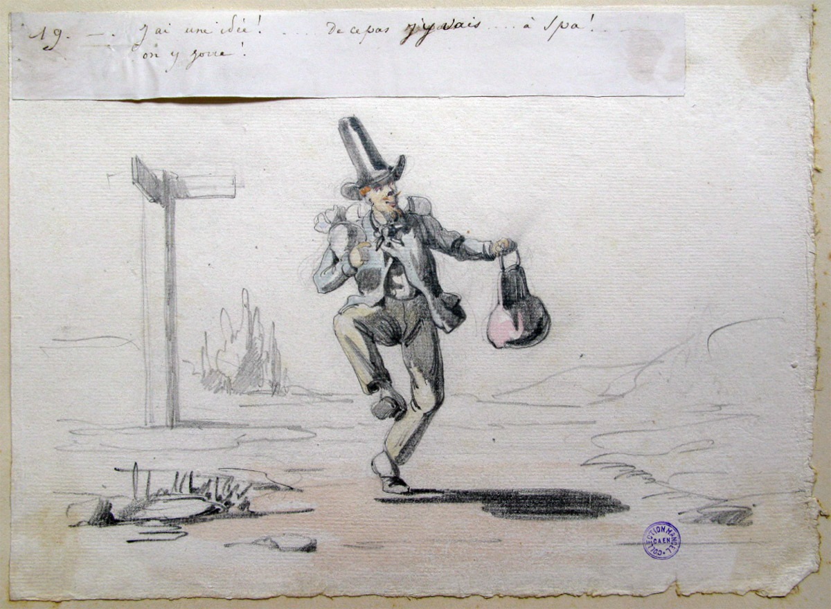 19. J'ai une idée ! ... De ce pas j'y vais... à Spa ! ... On y joue ! ; Les tribulations d'un apprenti peintre (titre factice de la série)