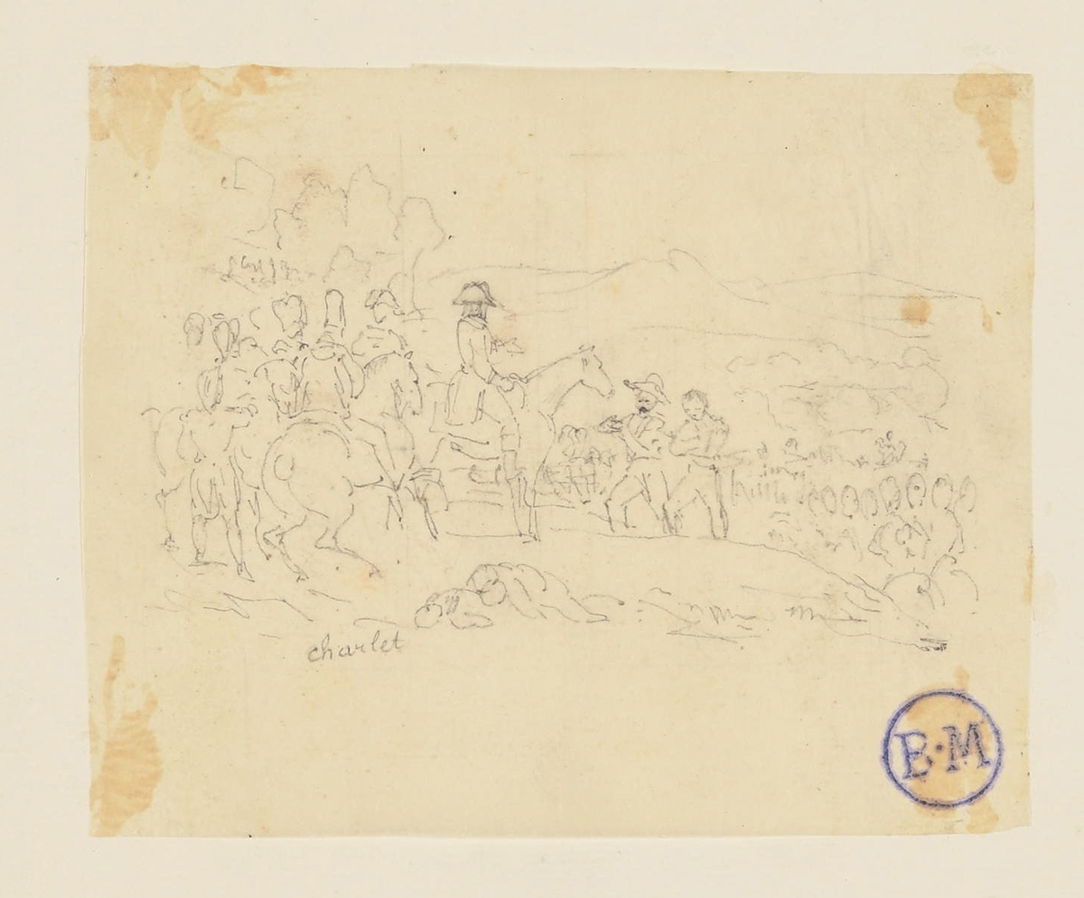 Troupes, Napoléon accueillant un vaincu