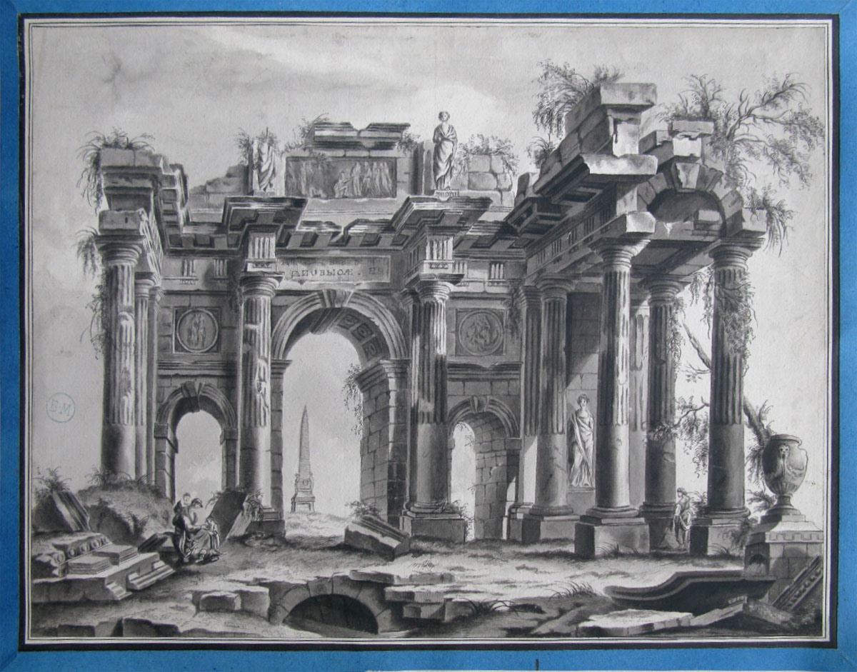 Arc de triomphe en ruines