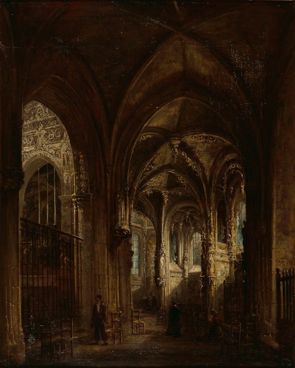 Le déambulatoire et les chapelles absidiales de l'église Saint-Pierre de Caen