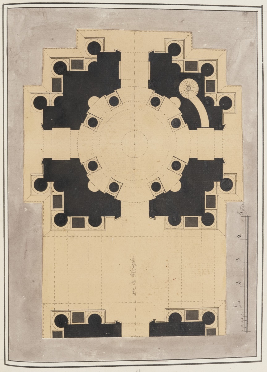 Plan d'un arc de triomphe