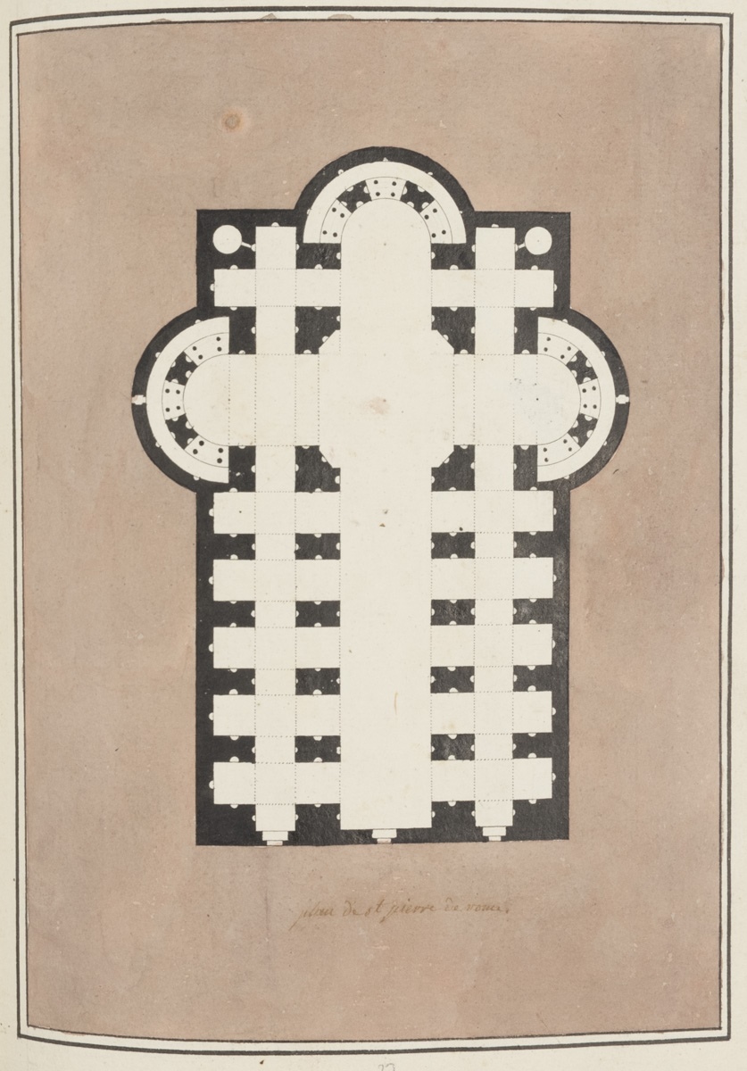 Plan de la basilique Saint-Pierre de Rome
