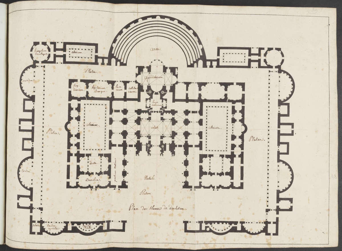 Plan des thermes de Dioclétien