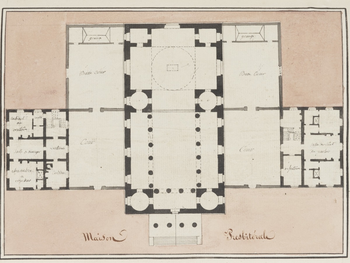 Plan d'une maison presbytérale