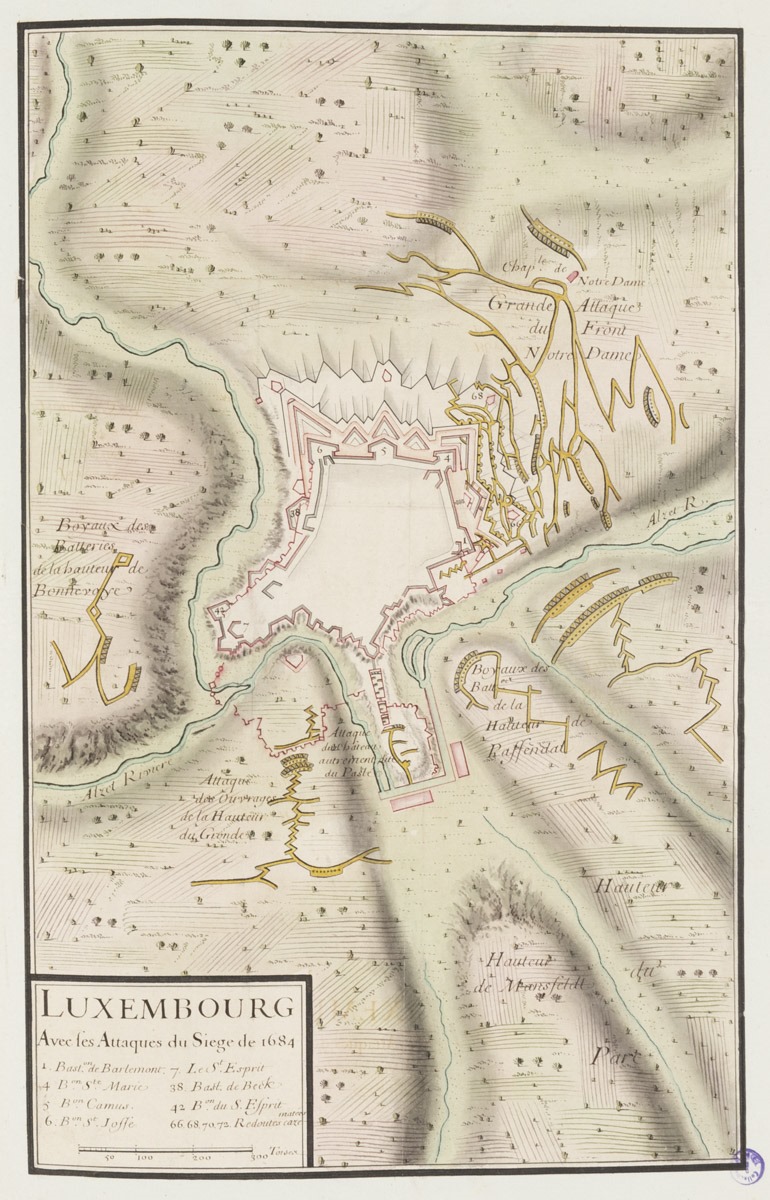 Luxembourg, avec les attaques du siège de 1684