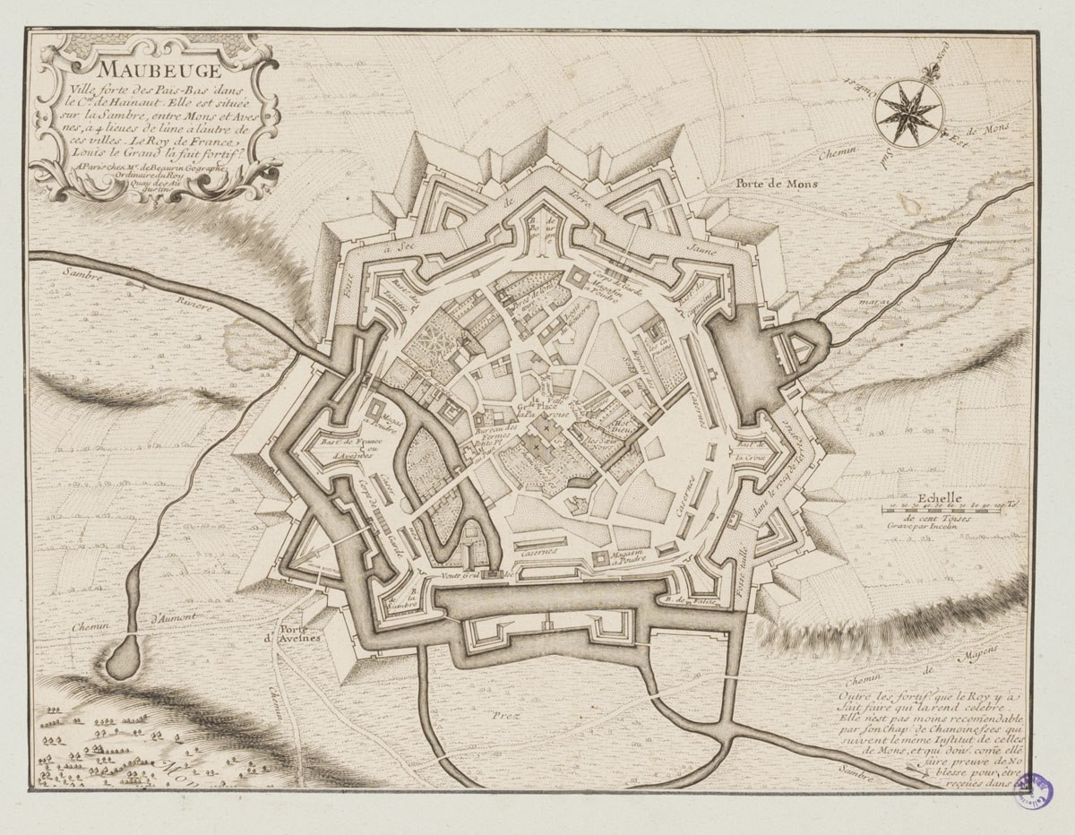 Maubeuge, ville forte des Païs-Bas dans le Cté de Hainaut