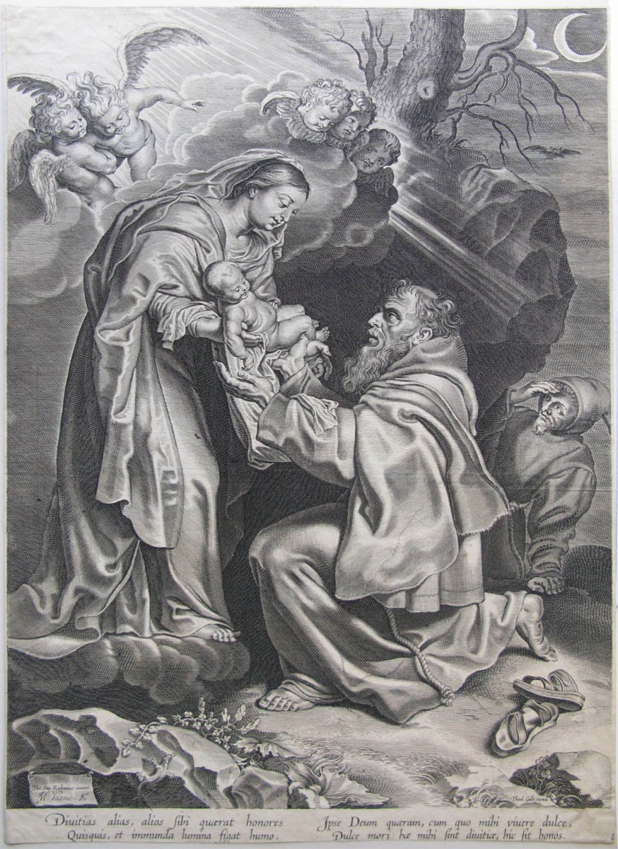 Saint François recevant l'Enfant Jésus des mains de la Vierge