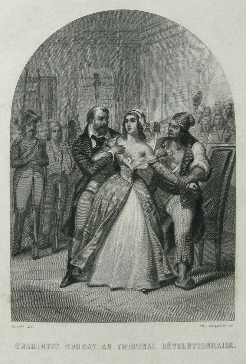 Charlotte Corday au tribunal révolutionnaire