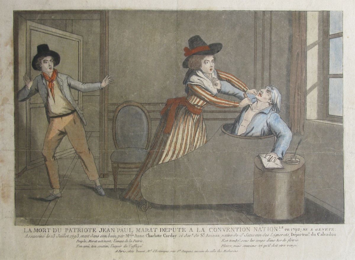 La mort du député Jean-Paul Marat