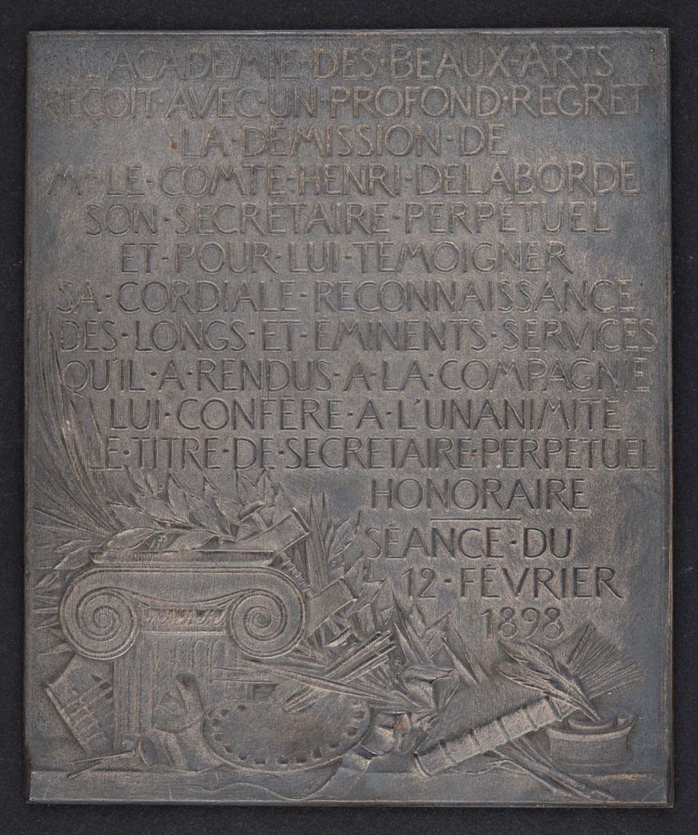 Hommage au comte Henri Delaborde