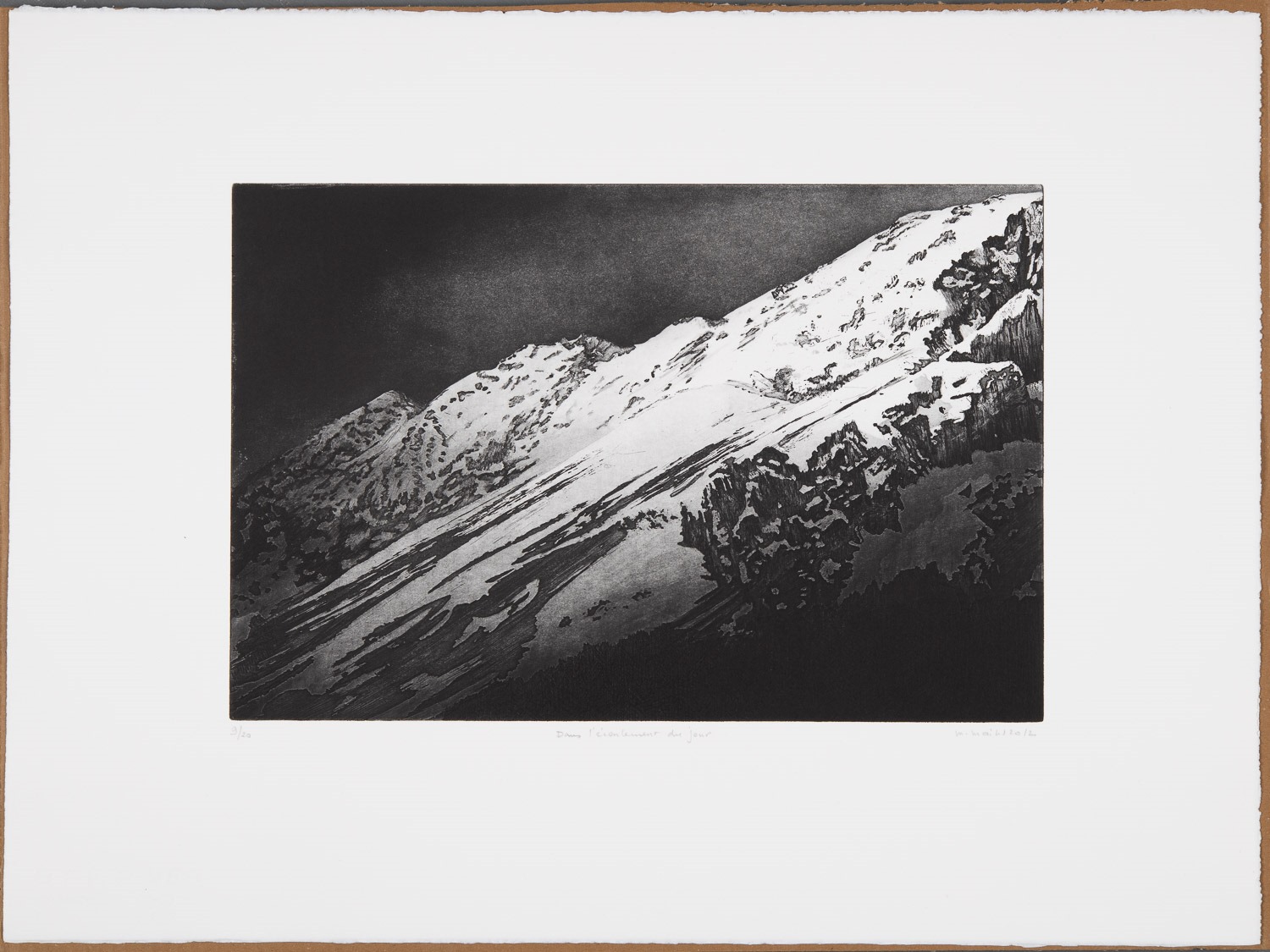 Dans l'écoulement du jour