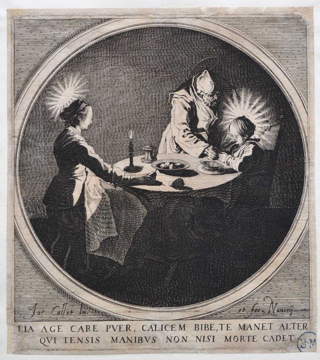 Le Bénédicité ; La Sainte Famille à table ; Saint Joseph faisant boire l'Enfant Jésus