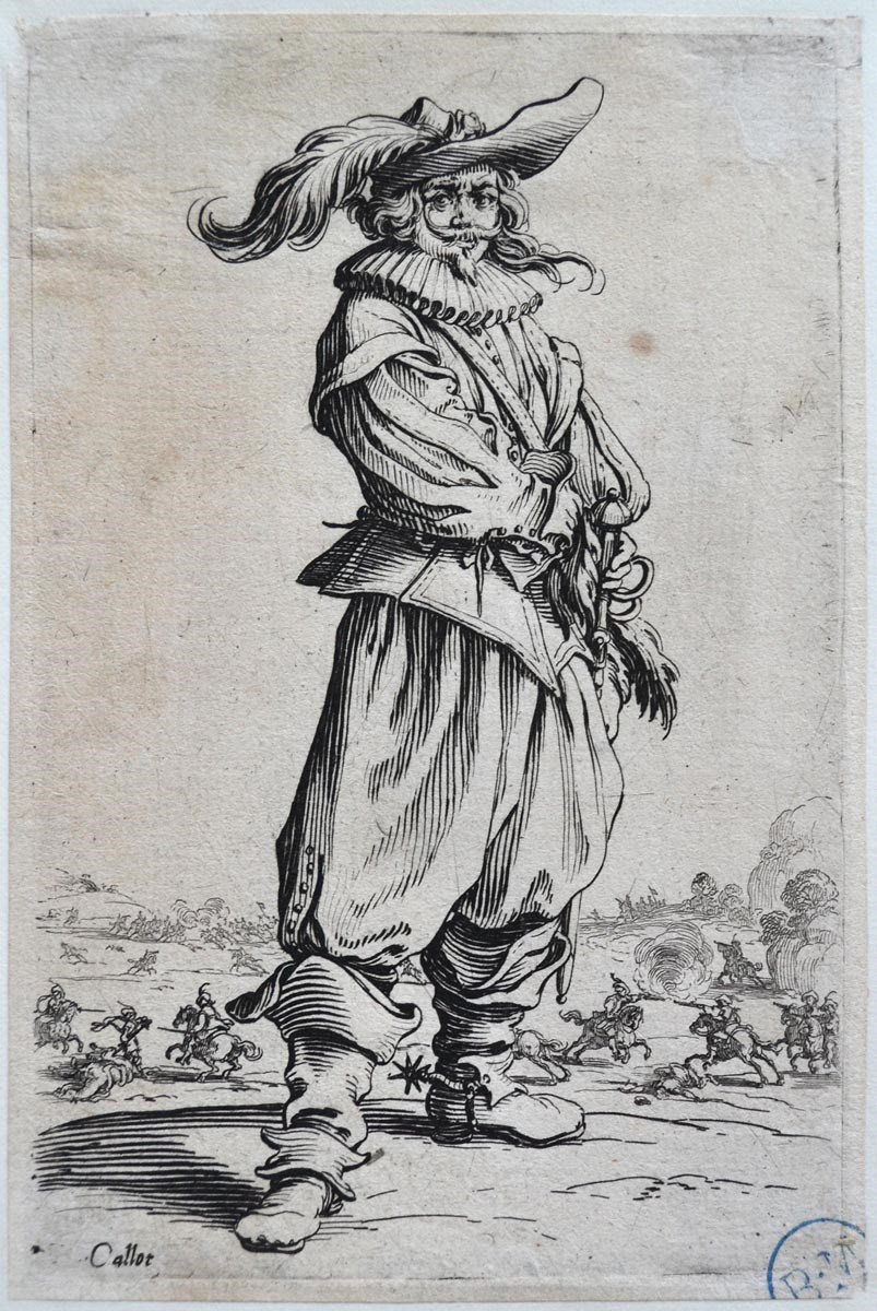 Le guerrier au chapeau orné d'une grande plume