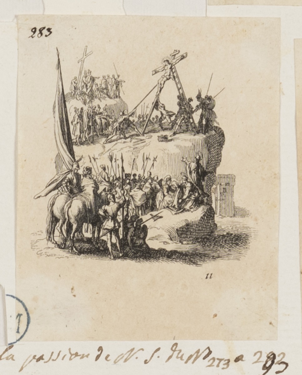 Le Christ élevé en croix