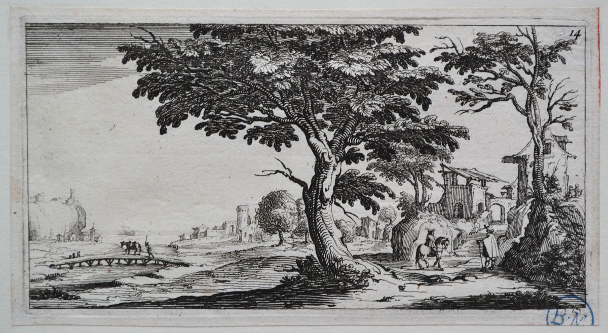 Paysage avec personnages