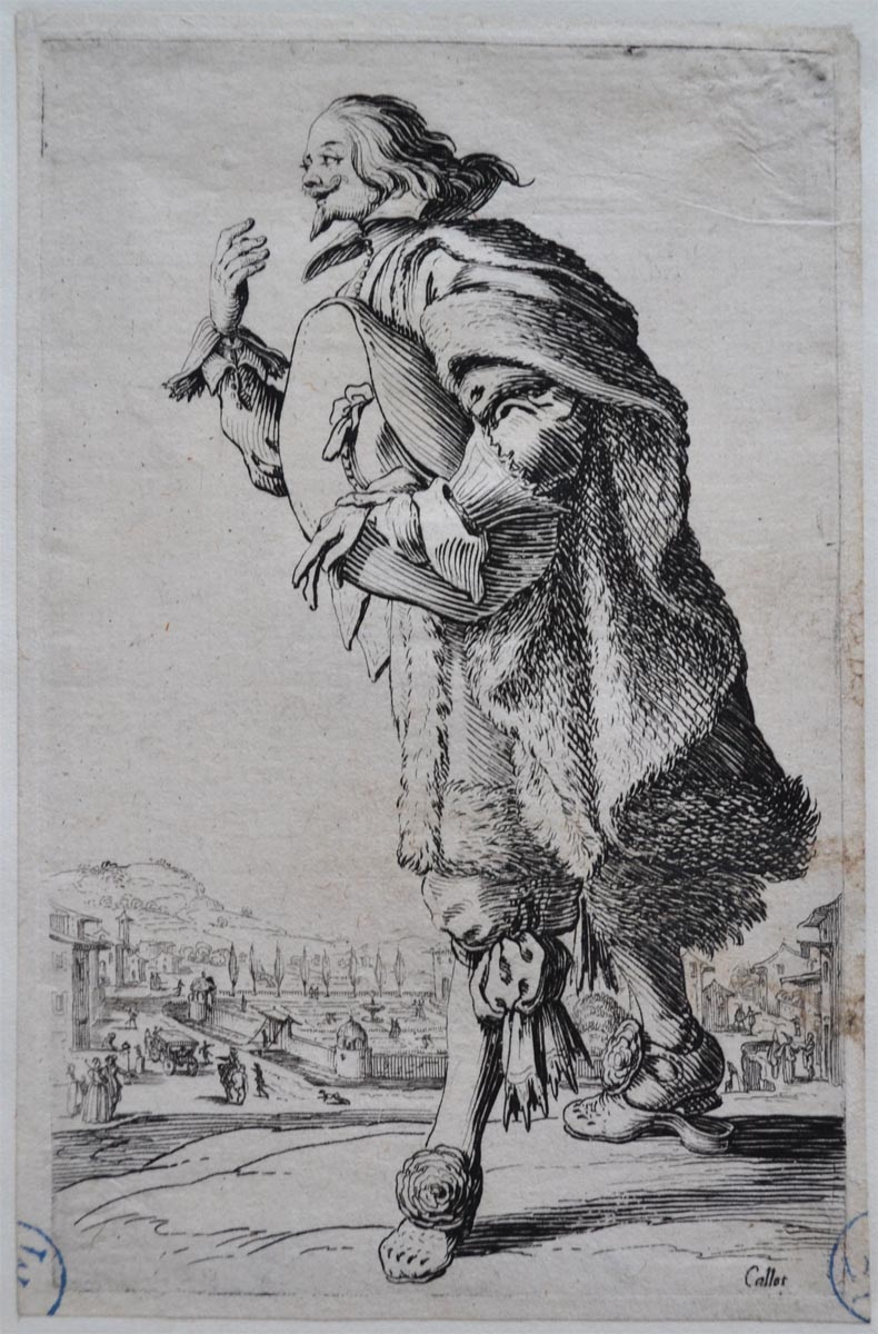 Le Gentilhomme qui salue tenant son feutre sous le bras