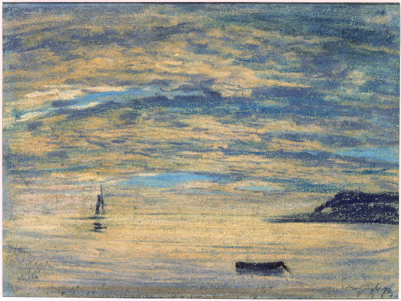 Couchant et falaise (Etretat)