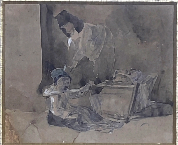 Bretonne dans un intérieur