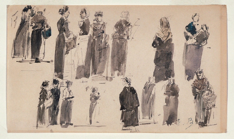 Etude de 16 personnages