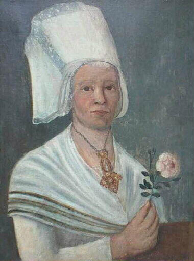 Portrait de femme en costume normand