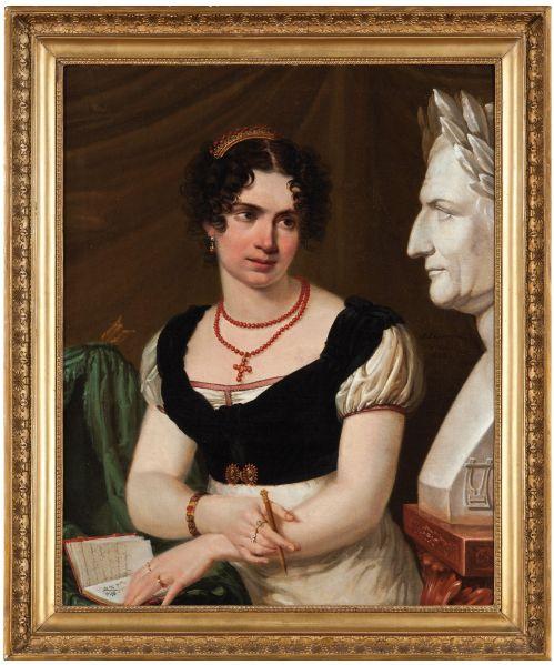 Portrait d'Aimée de Banville, épouse du poète virois Lioult de Chênedollé