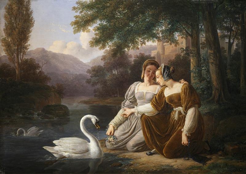 Deux jeunes châtelaines