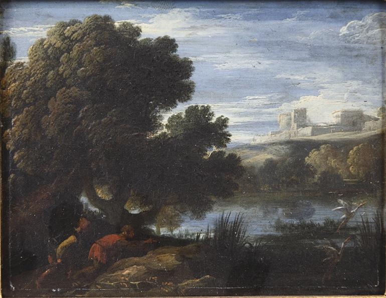 Paysage avec une chasse aux canards ; Paysage fluvial avec une chasse au héron (autre titre)