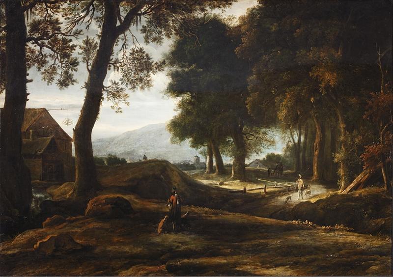 Paysage ; Paysage avec chasseur (autre titre)
