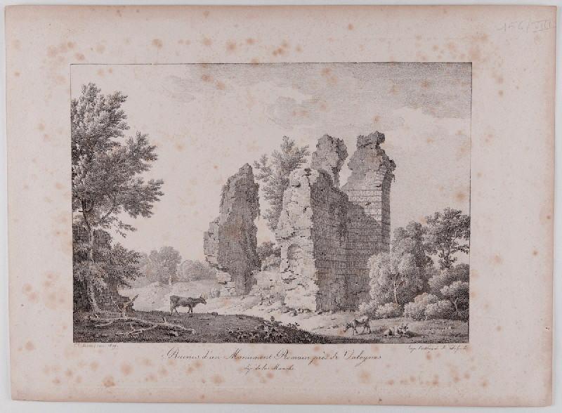 Ruines d'un monument romain près de Valognes (Thermes d'Alauna)