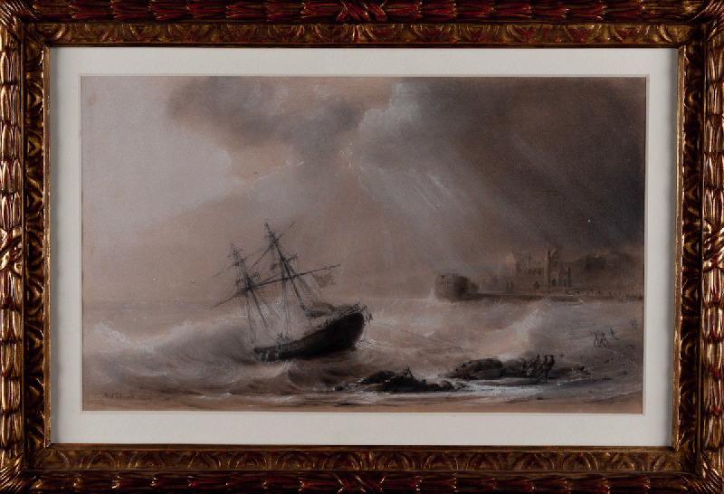 Cherbourg, naufrage du Brick 'Le Papillon'