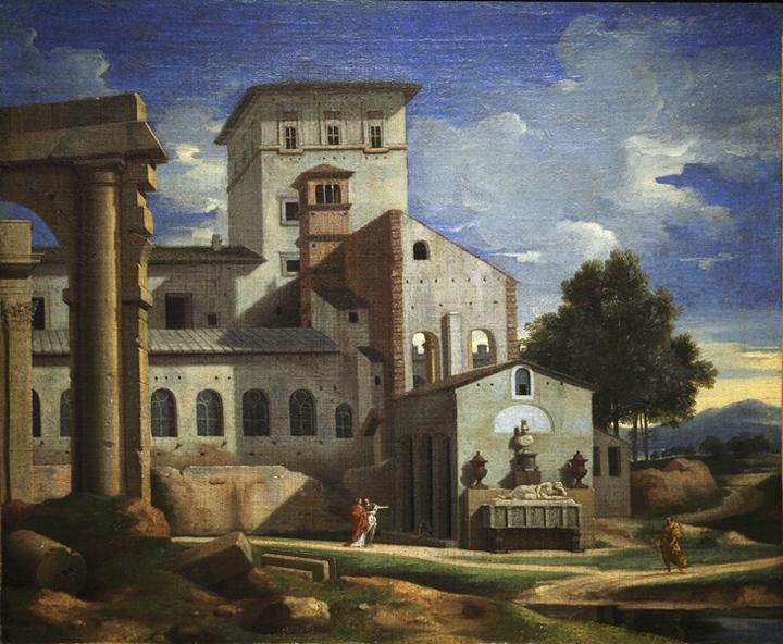 Vue prise dans les environs de Rome