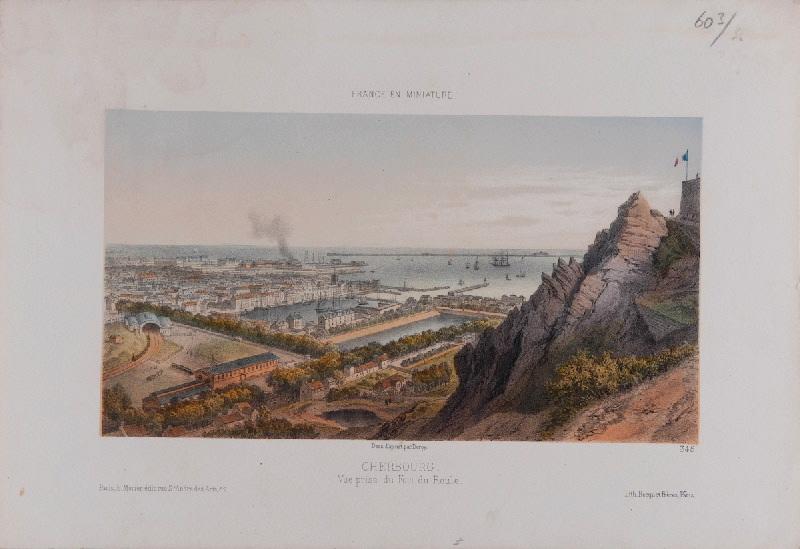 La France en miniature : Cherbourg, vue prise du Fort du Roule (vers 1870)
