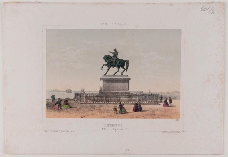 La France en miniature : Cherbourg, statue de Napoléon Ier (vers 1870)