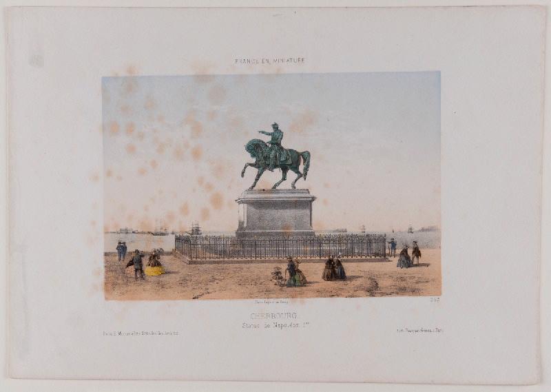 La France en miniature : Cherbourg, statue de Napoléon Ier (vers 1870)