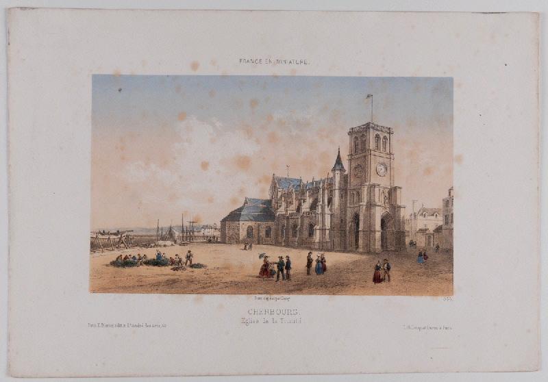 La France en miniature : Cherbourg, église Sainte-Trinité (Vers 1870)